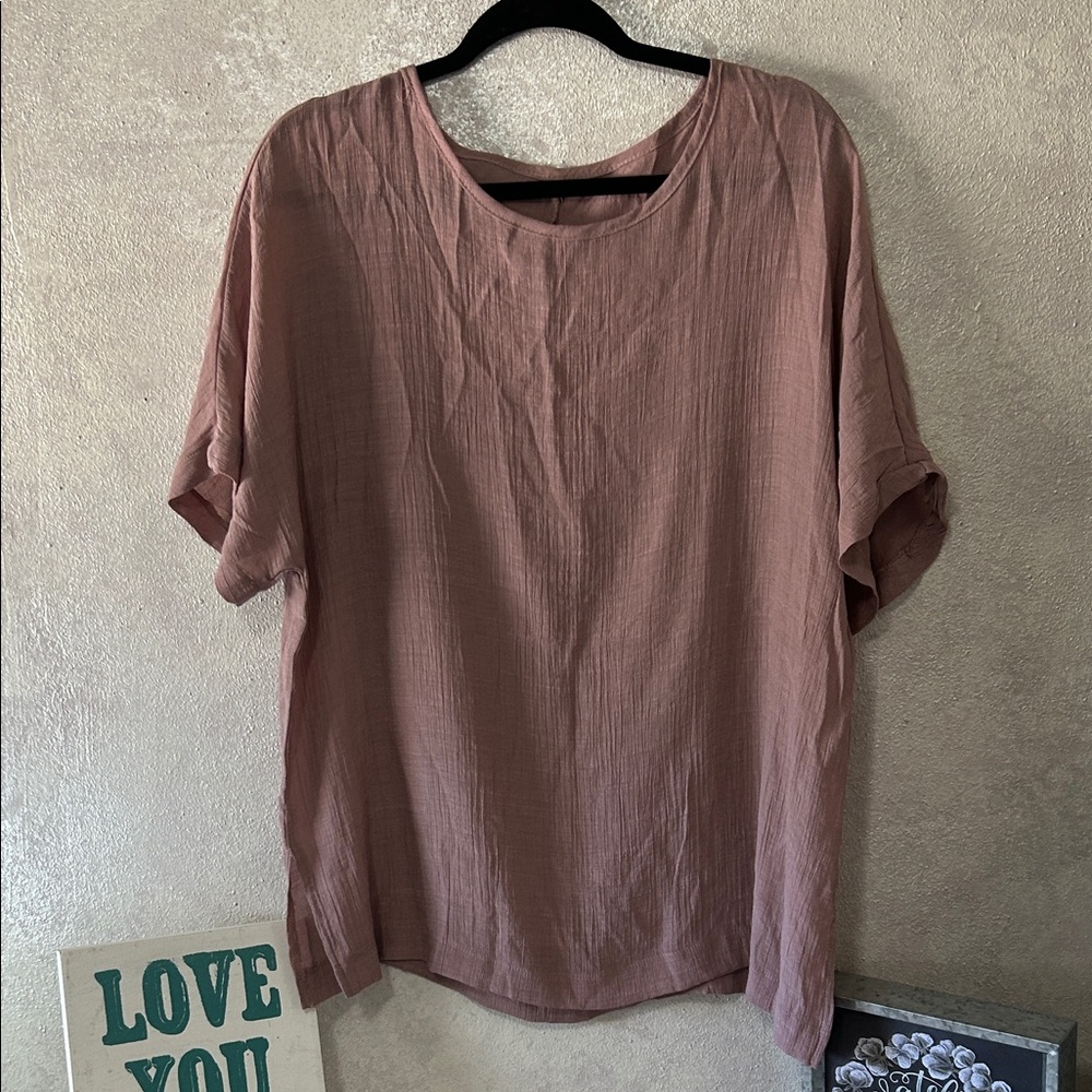Chic Mauve Tunic Top